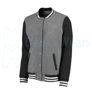 Vestes de baseball élégantes en cuir avec poche, broderie en chenille, design personnalisé OEM, pour l'hiver - Product Image 2