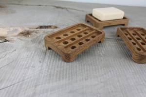 Bac à savon pour évier de cuisine, contremarches en bois pour la décoration, pour la salle de bain et le comptoir de cuisine - Product Image 5