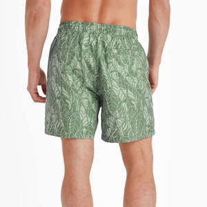 Men's Best Quality Swim <b>Shorts</b> Solid Pattern Casual Style V-Back Pocket Trunks with Drawstrings Closure and Embroidered Logo - Product Image 5