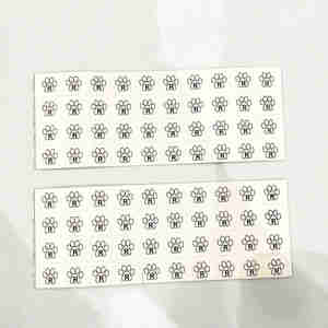 High Quality <b>Waterproof</b> <b>Adhesive</b> Sticker Garment Wash Care Labels | Eco-Friendly Vinyl | Vietnam Factory Supplier | Cosmetic | - Product Image 4