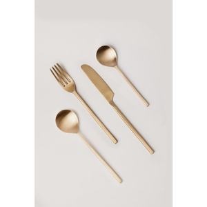 Ensemble de couverts en acier inoxydable plaqué or Ustensiles de cuisine en acier miroir pour hôtels restaurants Usage domestique pour fêtes - Product Image 2