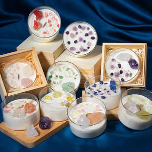 AIKUN Premium Ceramic Aroma <b>Candle</b> Bulk Supply Eco-Friendly Soy Wax Handmade Diwali Gift Option Flameless Long Burning - Product Image 1