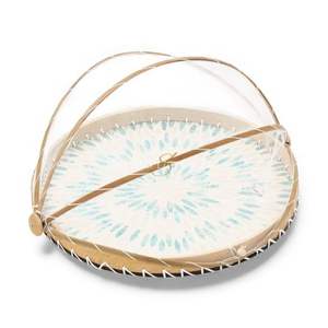 ฝาครอบอาหารเปลือกหอยมุกธรรมชาติ ทำด้วยมือ สำหรับปกป้องอาหาร ใช้เสิร์ฟบนโต๊ะอาหาร และตกแต่ง จากเวียดนาม - Product Image 2