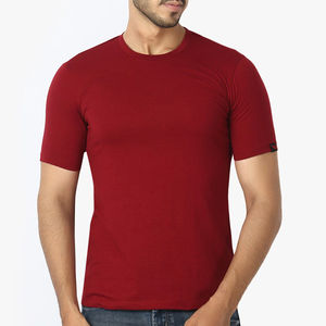 100% coton hommes t-shirts unis personnalisés hommes grande taille T-Shirts à manches courtes été Hip Hop col rond Top qualité vente hommes T-Shirt - Product Image 4