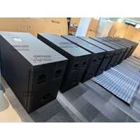 Fourniture d'usine haute puissance double 18 pouces haut-parleur équipement musical subwoofer passif sous-basse pour l'événement disco club stade