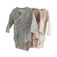 Combinaison en tricot pour bébé, OEM, en spandex/fibre de bambou, vêtements pour nouveau-né unisexe, ensembles de vêtements pour bébé, combinaison en polaire d'hiver, YKK