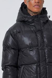 Outwear con capucha abajo Puffer High Street Coat Custom Warm Thick Outdoor Winter Coat Chaqueta acolchada con bolsillos - Product Image 5