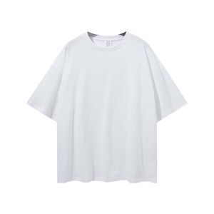 Camiseta al por Mayor de Alta Calidad, 320 g/m², Talla Grande, 100% Algodón, Cuello Redondo, Unisex, Lisa, para Logotipo Frontal - Product Image 6