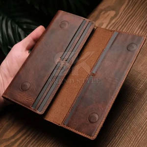 Best Hot Selling Men Leather Single Shade Bifold <b>Wallets</b> Customized Men Pakistan Made <b>Waterproof</b> Leather <b>Wallets</b> - Product Image 2