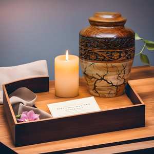 Urna para Cremación de Adultos, Masculina y Femenina, para Entierro, Urna de Madera de Palisandro Hecha a Mano para Mamá y Papá, Urnas de Madera para Cenizas Humanas - Product Image 3