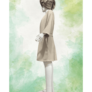 Conjunto de Kimono de Albornoz de algodón 100% para mujer, bata de Color sólido de secado rápido, bata de cintura elástica, sensación de piel suave y suave - Product Image 2