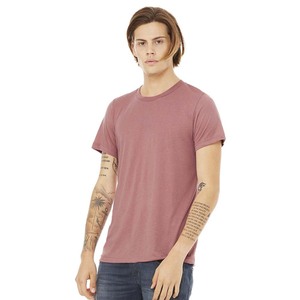 T-shirt solide en coton mélangé de haute qualité T-shirt léger pour homme - Product Image 2