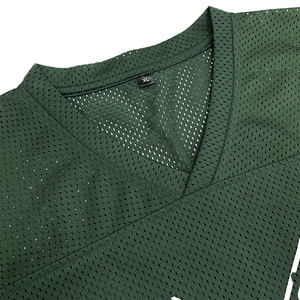 Personnalisé Américain Rétro Recadrée Surdimensionné Vintage Streetwear Sports Jersey Boxy Mesh T-shirt pour le Football Américain Football Porter - Product Image 4