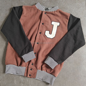 Chaqueta Bomber Vintage de béisbol para hombre, chaqueta universitaria de tela de lana para invierno, parches bordados con letras y logotipo personalizado para adultos - Product Image 6