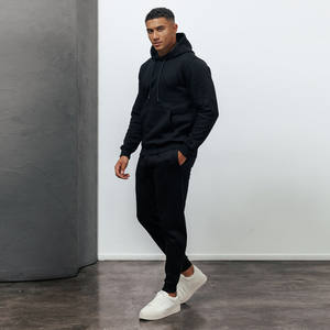 Conjunto Deportivo Premium XD2 para Hombre, Sudadera con Capucha Negra, Felpa de Algodón, Ropa Deportiva Informal para Gimnasio, Entrenamiento y Uso Diario - Product Image 6