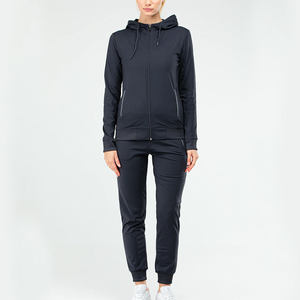 Nuevo chándal de entrenamiento de moda para mujer, conjunto de pantalones de dos piezas, pantalones superiores con cremallera estampada y cuello levantado, traje de 2 piezas - Product Image 5