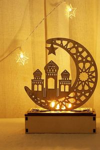 RAMADAN MUBARK ISLÁMICO MDF Murales de madera islámicos Ayatul Kursi Arte de pared Mural musulmán Decoración y Mural del Corán - Product Image 3