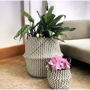 Usine vendre multifonctionnel jonc de mer panier de rangement rustique jonc de mer organisateur porte-plante panier jouet organisateur panier stockage - Product Image 4