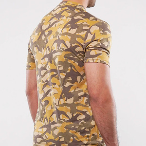 T-shirt unisexe 100% coton imprimé personnalisé pour hommes Conception de camouflage de haute qualité Tissu usé Style de mode vierge - Product Image 3