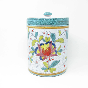 Modern Cylinder Shape Customized Color Hand Painted Stainless Steel Eco Friendly Food Storage <b>Tea</b> <b>Coffee</b> <b>Sugar</b> Canister Lid - Product Image 1