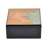 Boîtes d'emballage rectangulaires de luxe personnalisées en laque marron pour dattes et bonbons, avec plaque métallique en bois, Saison 2020, KSA Riyad
