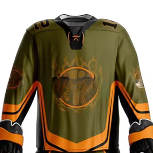 ชุดเครื่องแบบฮ็อกกี้น้ำแข็งยูนิเซ็กซ์สำหรับผู้ชายทีมและลีกสไตล์ใหม่เสื้อฮอกกี้ปรับแต่งได้และกางเกงขาสั้น - Product Image 4