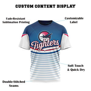 Camiseta Deportiva Personalizada para Hombre |   Camiseta con Estampado de Sublimación del Logotipo del Equipo |   Camiseta Deportiva para Entrenamiento |   Ropa al por Mayor - Product Image 3