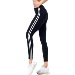 Pantalones de Yoga de diseño simple Servicio OEM Leggings personalizados Etiqueta propia Leggings deportivos de cintura alta Mujeres Fitness - Product Image 2