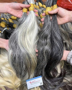 ¡CALIDAD SUPERIOR! Extensiones de cabello a granel natural de un solo donante virgen de cutícula dibujada doble proveedor al por mayor - Product Image 2