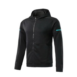 Logotipo personalizado nuevo 100% diseño de algodón marca hombres invierno de gran tamaño pulóver Sudadera con capucha bordado R manga larga Sudadera con capucha sólida - Product Image 5