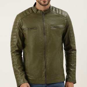Chaqueta de cuero para hombre, chaqueta de cuero de alta calidad, venta en línea, chaqueta de cuero de moda - Product Image 1