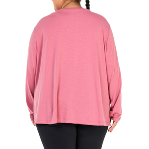 T-shirts de yoga grande taille à manches longues, coupe ample, respirants, extensibles, vêtements de sport pour femmes rondes - Product Image 5