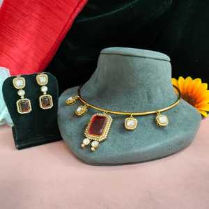 ชุดบานพับหินเพชรโมอิสและหินอเมริกันที่ผลิตจากวัสดุที่เป็นมิตรต่อผิวและป้องกันการเสื่อมเสียเหมาะสำหรับงานแต่งงานงานเลี้ยง - Product Image 4