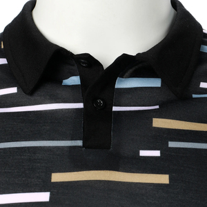2025 Nueva camiseta Polo de hombre al por mayor de secado rápido de algodón y poliéster con logotipo personalizado estampado cómodo y personalizable - Product Image 4