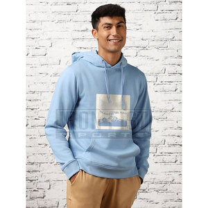 Sweats à capuche pour hommes en coton mélangé durable Tissu polaire doux respirant pour vêtements de sport décontractés et utilisation dans la rue Conception d'impression hivernale - Product Image 4