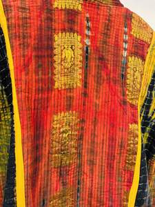 Chaqueta corta Kantha Reversible para mujer superventas, abrigo de invierno acolchado de retazos con tinte de corbata, acabado de seda de algodón transpirable para otoño - Product Image 6