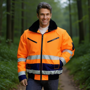 Orange/Marine L-Gr <b>Pilot</b> <b>Jacket</b> Safety & Survival Gear by Warnschutz-PREVENT - Product Image 3