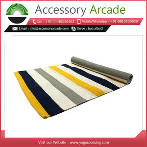 Best Selling Eco Cotton Yoga <b>Mat</b> Soft and Supportive Market Price From India - Product Image 2