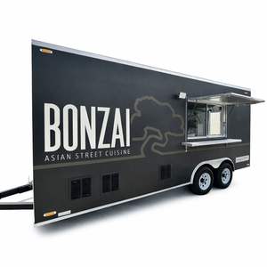 รถพ่วงขายอาหารอลูมิเนียมราคาโรงงานขายส่งพร้อมล้อ 4 ล้อ ติดตั้งเครื่องยนต์ในตัว จัดส่งรวดเร็ว เหมาะสำหรับธุรกิจอาหารรุ่งเรือง - Product Image 1