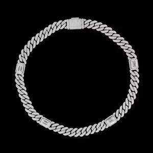 VVS Moissanite Hip Hop Cuban Link Chaîne 12mm en or jaune avec diamant rond en or pour homme en argent sterling 925 - Product Image 5