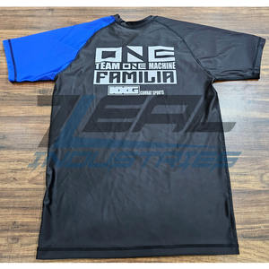 MMA เสื้อแรชการ์ดพิมพ์ซับลิเมชันกำหนดเอง240ป้องกันอัลทวอยเลต์ GSM การบีบอัดการต่อสู้แบบผดผื่น BJJ ผลิตในปากีสถาน - Product Image 2