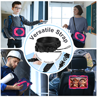 Étui robuste antichoc pour tablette avec dragonne rotative à 360° et béquille pour Samsung Galaxy Tab A11 Plus A9 Plus 11 pouces