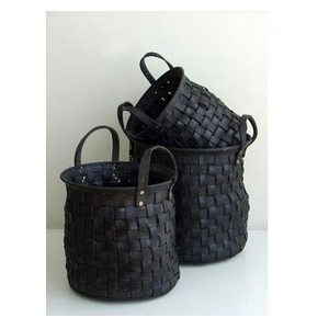 Panier de rangement polyvalent indien en corde de coton noir de meilleure qualité avec poignée en gros du fabricant indien pour un usage domestique - Product Image 4