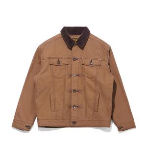 [OGARP] [KOREA PRODUCT] 100% Cotton Bomber <b>Jacket</b> Brown - Product Image 1