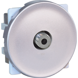 Prise TV COMETE Silver F-Type Fiches et prises multi-services - Product Image 1