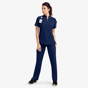 Ensembles de blouses d'infirmière en tissu tissé coton-polyester unisexe, blouses médicales pour usage hospitalier avec service OEM - Product Image 3
