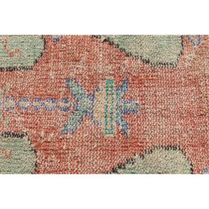 Petit tapis turc vintage 2,2x4,4 pieds, tapis oriental bleu orange - Product Image 5
