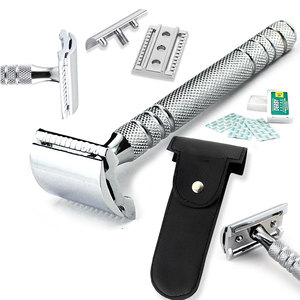 Rasoirs de sécurité en acier inoxydable légers et antidérapants 2026, durables, réutilisables, à lame unique, de haute qualité pour l'épilation - Product Image 1