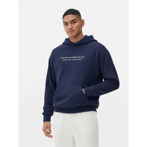 Venta al por mayor 550gsm invierno hombres pulóver sudaderas con capucha 100% algodón polar personalizado impreso OEM servicio para diseños de logotipo - Product Image 1