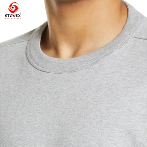 Camiseta personalizada de algodón 100% de peso pesado para hombre, Camiseta larga de talla grande, diseño liso en blanco para hombre - Product Image 5